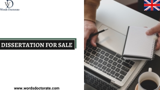 Dissertation For Sale - Words Doctorate