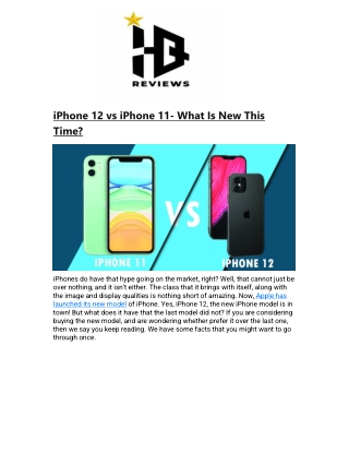 iPhone 12 vs iPhone 11- What Is New This Time