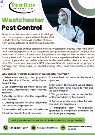 Exterminator New Windsor NY  | Orange County Pest Control