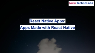 Most Popular Apps Made with React Native