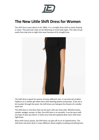 The New Little Shift Dress for Women