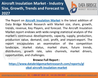 Aircraft Insulation Market: Discover the Latest Trends, Share, Growth