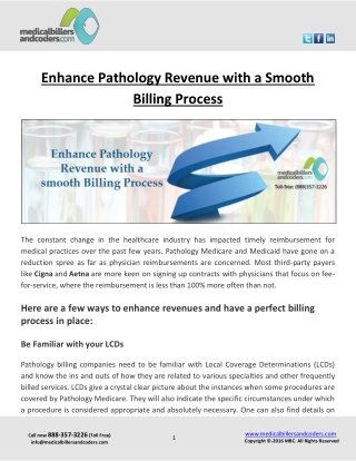 Enhance Pathology Revenue with a Smooth Billing Process