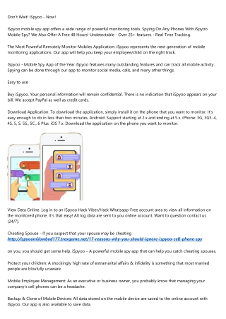 iSpyoo Is The Most Popular Mobile Monitor App Trial