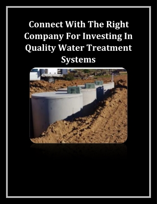 Importance Of Investing In A High-Quality Wastewater Treatment Plant