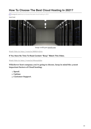 hostguid.com-How To Choose The Best Cloud Hosting In 2021