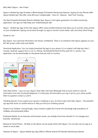 iSpyoo The Most Popular Top Phone Spy App