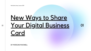 New Ways to Share Your Digital Business Card - ProContact App