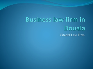 Business law firm in Douala
