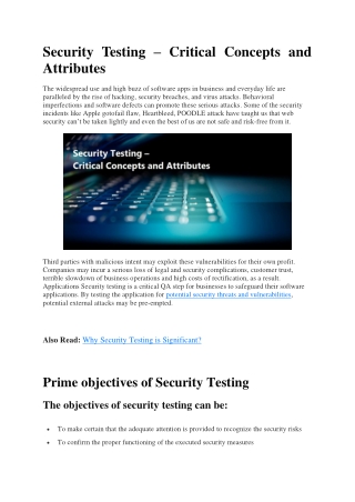 Security Testing – Critical Concepts and Attributes -ImpactQA-converted