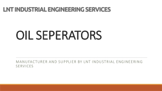 Oil Seperators