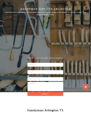 Handyman services arlington TX pdf