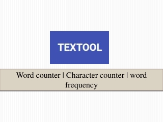 Word counter online