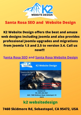 Santa Rosa SEO and Santa Rosa Website Design