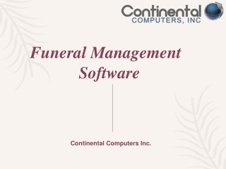 Funeral Home Software - Mac Funeral Software Products