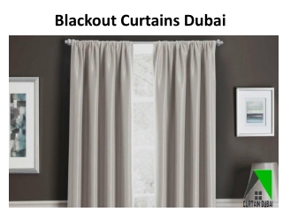 Blackout Curtains Dubai