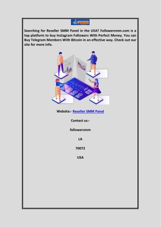 Reseller SMM Panel  Followersmm.com