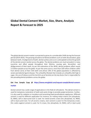 Global Dental Cement Market pdf