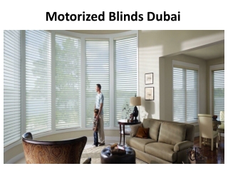 Motorized Blinds Dubai