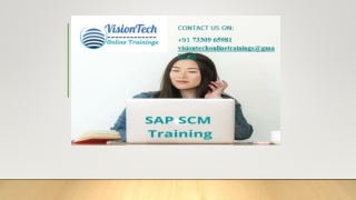 SAP SCM Training | SAP SCM Online Training - Vision Tech