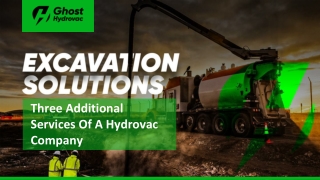 Three Additional Services Of A Hydrovac Company
