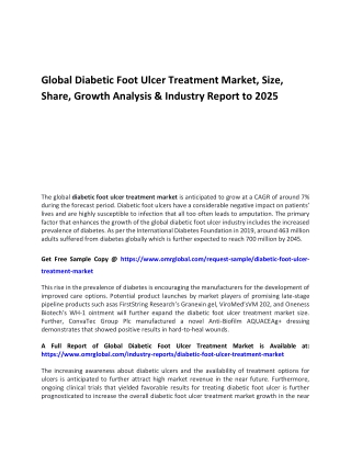 Global Diabetic Foot Ulcer Treatment Market pdf