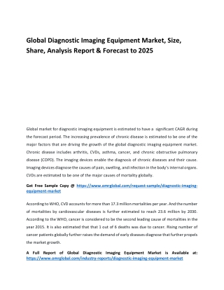 Global Diagnostic Imaging Equipment Market (2)pdf