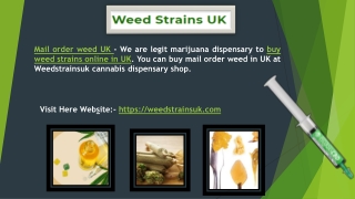 Weed strains online UK