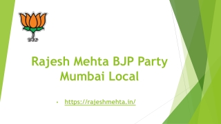 Rajesh Mehta BJP Party Mumbai Local