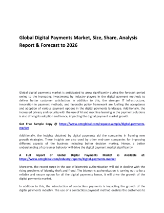 Global Digital Payments Market