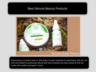 Best Natural Beauty Products