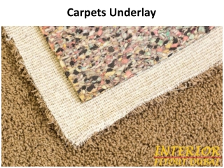 Carpets Underlay