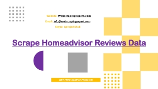 Scrape Homeadvisor Reviews Data