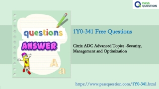 2021 Free latest Citrix 1Y0-341 Real Questions