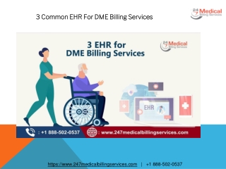 3 Common EHR For DME Billing Services