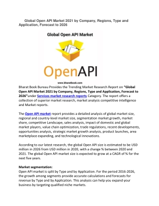 Global Open API Market 2021