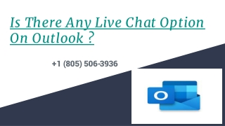 Is There Any Live Chat Option On Outlook _