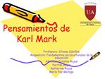 Pensamientos de Karl Mark