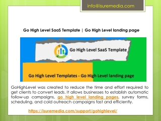 Go High Level Templates - Go High Level landing page