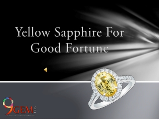 Sapphire for good fortune