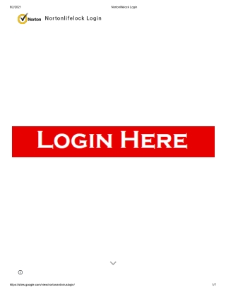 Create your Norton Lifelock Login Account