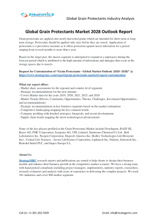 Grain Protectants Market Forecasts to 2028