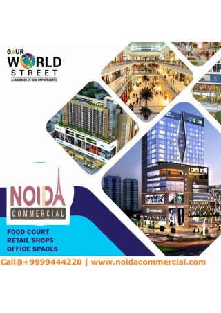 Gaur World Street Mall Price List, Gaur World Street Floor Plan, Office Space in