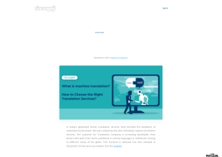 What Is Machine Translation? How To Choose The Right Translation Services?