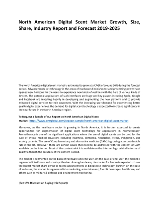 North American Digital Scent Market Trends, Size, Competitive Analysis and Forec