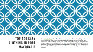 Top 100 Baby Clothing in Port Macquarie