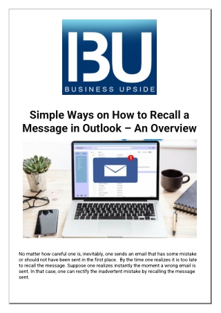 Simple Ways on How to Recall a Message in Outlook An Overview