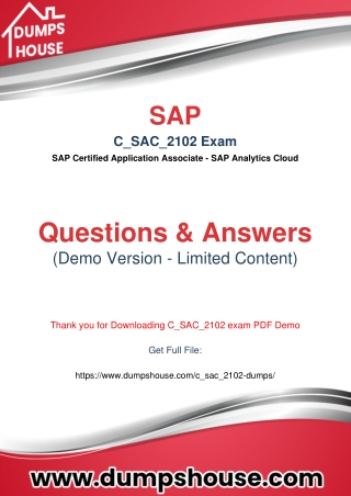 Free Demo of C_SAC_2102 Dumps Pdf