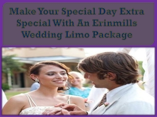 Make Your Special Day Extra Special With An Erinmills Wedding Limo Package
