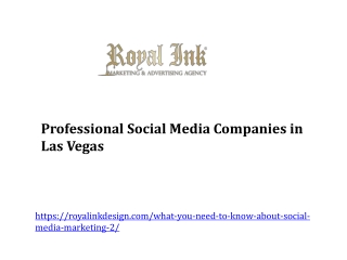 Professional Soical Media Companies in Las Vegas